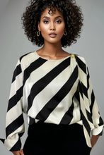 Load image into Gallery viewer, Striped Statement Blouse
