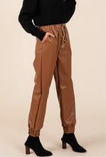 Load image into Gallery viewer, Faux Leather Jogger