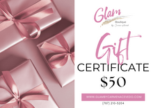 Load image into Gallery viewer, Glam Gift Certificate