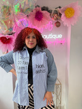 Load image into Gallery viewer, Over Size Blouse “I Am Fashion"