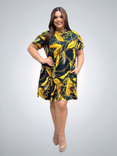 Load image into Gallery viewer, A Line Printed Short Dress