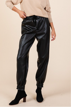 Load image into Gallery viewer, Faux Leather Jogger