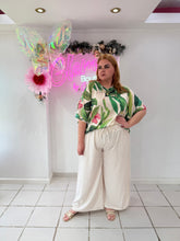 Load image into Gallery viewer, Beige Pinstripes Palazzo Pants