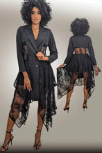 Load image into Gallery viewer, Lace Blazer Dress