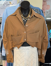Load image into Gallery viewer, Pearls Glam Cropped Top
