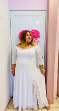 Load image into Gallery viewer, Elegant Off Shoulder Lace Dress