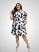 Load image into Gallery viewer, A Line Printed Short Dress