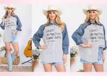 Load image into Gallery viewer, Over Size Blouse “I Am Fashion"