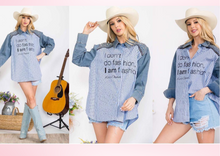 Load image into Gallery viewer, Over Size Blouse “I Am Fashion"