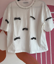 Load image into Gallery viewer, Rhinestones Bow Cropped Top