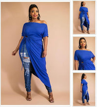 Load image into Gallery viewer, Asymetric Off Shoulder Blouse