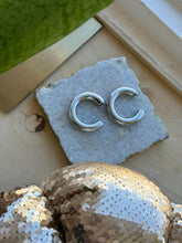 Load image into Gallery viewer, Silver Hoops Earrings
