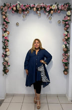 Load image into Gallery viewer, Zebra Denim Tunic