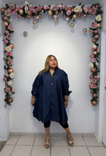 Load image into Gallery viewer, Denim Oversize Tunic Blouse