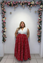 Load image into Gallery viewer, Red Tribal Glam Skirt