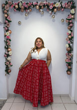 Load image into Gallery viewer, Red Tribal Glam Skirt