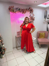 Load image into Gallery viewer, Red Wrap Around Dress