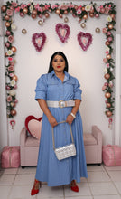 Load image into Gallery viewer, Denim Button Down Maxi Dress