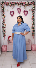 Load image into Gallery viewer, Denim Button Down Maxi Dress