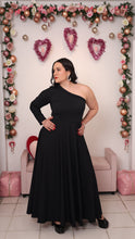 Load image into Gallery viewer, Black Off Shoulder Maxi Dress