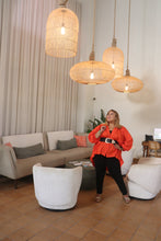 Load image into Gallery viewer, Oversized Low/High Style Blouse