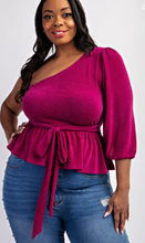 Load image into Gallery viewer, One Shoulder Blouse