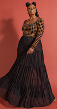 Load image into Gallery viewer, Velvet Bodysuit And Skirt Set