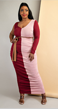 Load image into Gallery viewer, Tri Color Bodycon Dress