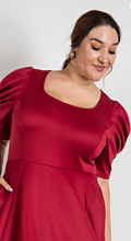 Load image into Gallery viewer, Balloon Sleeve Short Dress