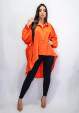 Load image into Gallery viewer, Oversized Low/High Style Blouse