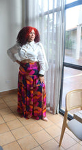 Load image into Gallery viewer, Maxi Skirt Vibrant Waves  Multicolor