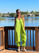 Load image into Gallery viewer, Vibrant Green Jumpsuit