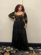 Load image into Gallery viewer, Velvet Bodysuit And Skirt Set