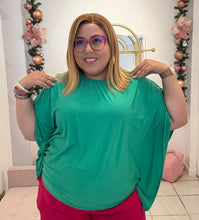 Load image into Gallery viewer, Green Tunic Blouse