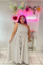 Load image into Gallery viewer, Polka Dot Off Shoulder Frida Dress