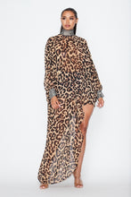 Load image into Gallery viewer, Animal Print Elegant Crystal Tunic