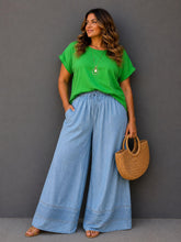 Load image into Gallery viewer, Denim Breeze Palazzo Pants