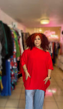 Load image into Gallery viewer, Cold Shoulder Tunic Blouse / Dress