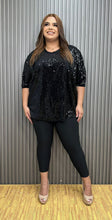 Load image into Gallery viewer, Sequin Oversize Blouse