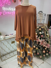 Load image into Gallery viewer, Brown Shirt With Ruffles