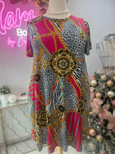 Load image into Gallery viewer, Fuchsia Leo Dress
