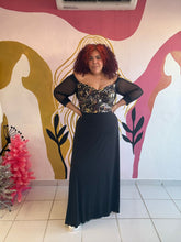 Load image into Gallery viewer, Golden Top Off Shoulder Maxi Dress