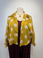 Load image into Gallery viewer, Italian Polka Dot  Satin Tie Top
