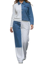 Load image into Gallery viewer, Bold Contrast Stretch Denim Set