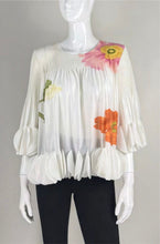 Load image into Gallery viewer, Pleated Flower Printed Blouse