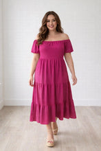 Load image into Gallery viewer, Off Shoulder Maxi Dress