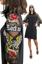 Load image into Gallery viewer, Rock On Fringe Shirt Dress