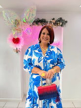 Load image into Gallery viewer, Tropical Print Button Down Dress

