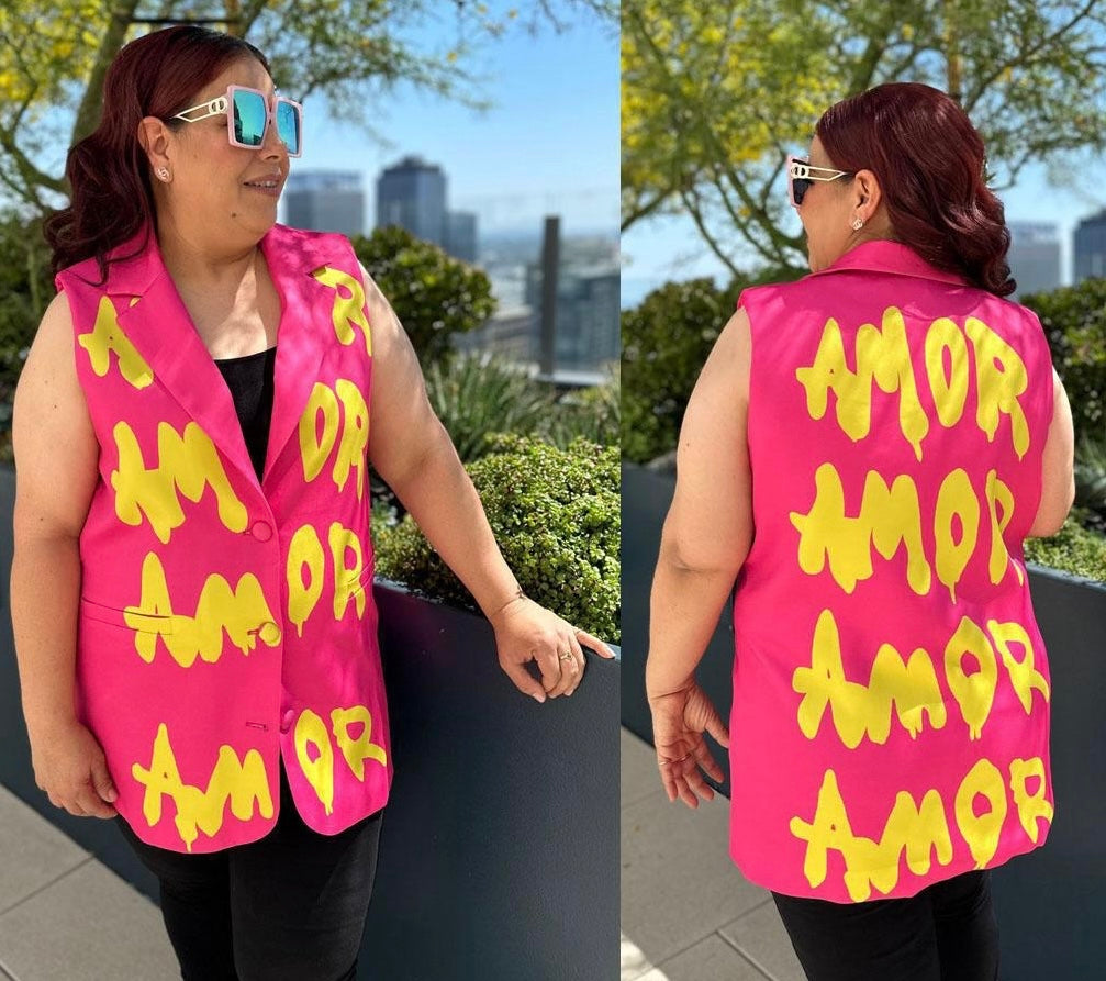 Amor Amor Print Vest