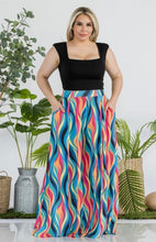 Load image into Gallery viewer, Multicolor Waves Palazzo Pant
